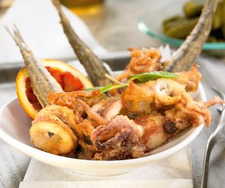 Plat Friture De Poissons