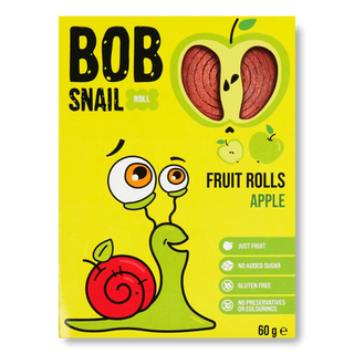 Цукерки Bob Snail натуральні яблучні (60г)