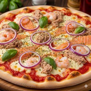 Pizza De Salmón (33 Cm.)
