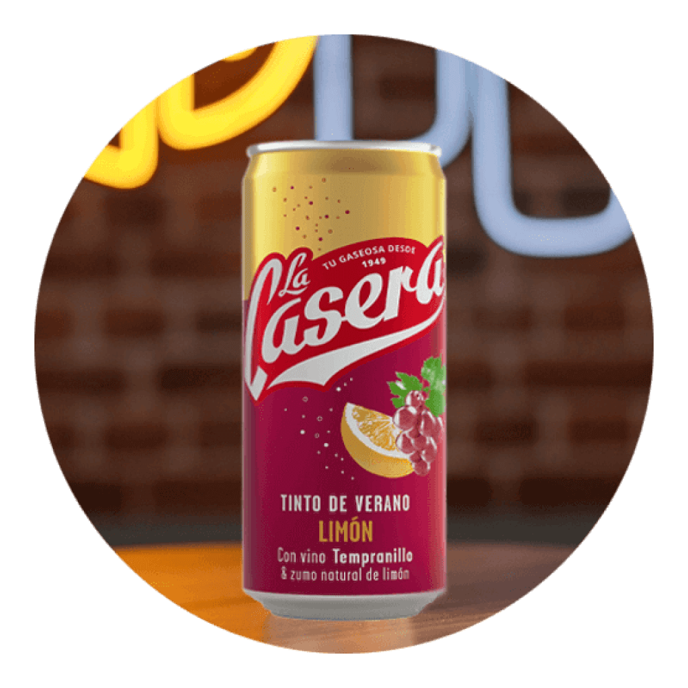 Tinto de verano con limón "La Casera" 33cl