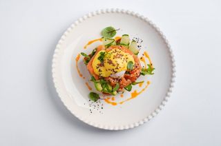 Бриошь с лососем