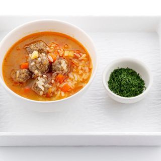 Суп с фрикадельками 