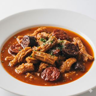 Callos en salsa (ración)