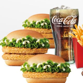 Menú hamburguesas 3 uds.