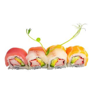 200. Rainbow roll 4 pezzi