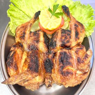 Frango assado no carvão