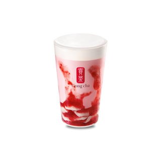 Strawberry Almond Jelly milk tea