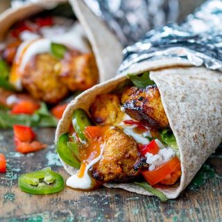 Chicken tikka wrap