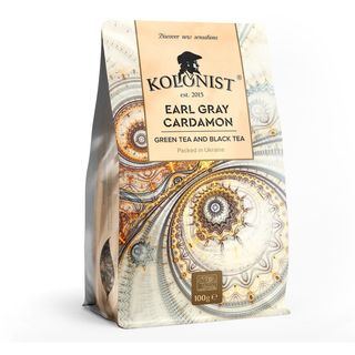 Чай Kolonist Чорний Та Зелений Earl Grey Cardamon 100 Грам