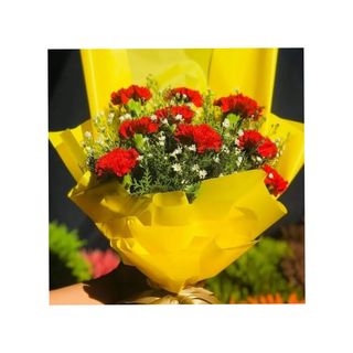 Red Carnations For A Cherished Lady