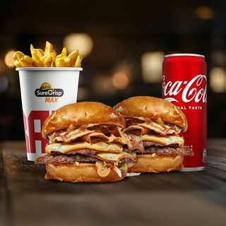 XL 2x Chipotle Double + Pomfrit + Coca Cola