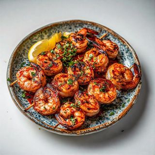 Crevettes Roses À La Plancha