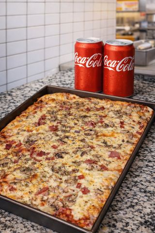 Piza domaćica za 2 osobe 40x30 KULEN + 2 coca cole