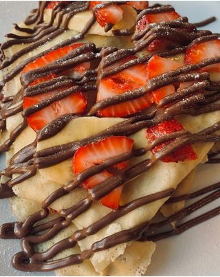 Crepe Chocolate con fresa