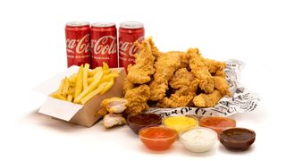 Menú 15 Tiras De Pollo  + 5 Salsas 