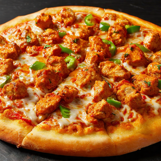 Frango Tikka pizza  ( chicken tikka pizza )