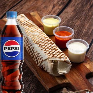Tortilla Rolo Z Serem Duzy +Pepsi 0,5L