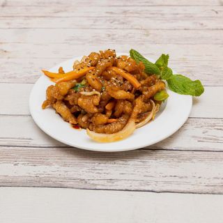 54. Pollo Crujiente Con Salsa Agripicante