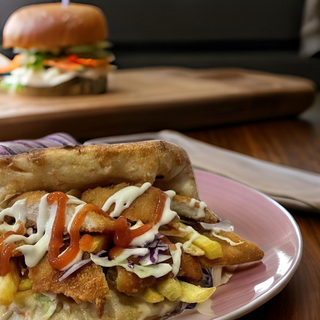 Sandwich cu snitel de pui 600g