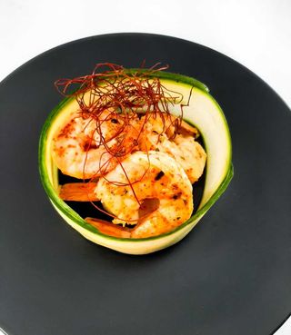 Krewetki smażone na masełku czosnkowym