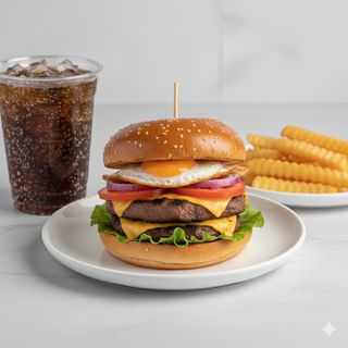 Menú Hamburguesa Doble