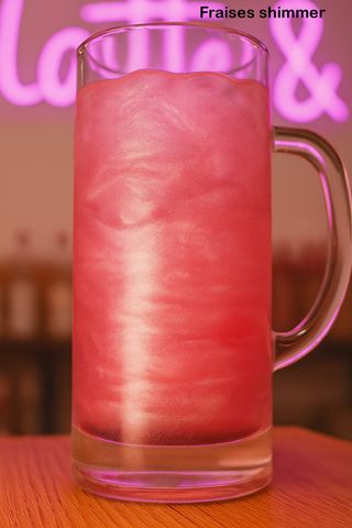 Pink Shimmer Cocktail /ვარდისფერი შიმერის კოქტეილი