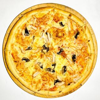 Пицца "Курица" с грибами