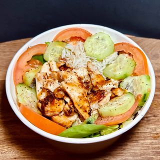 Ensalada De Arroz Basmati Con Pollo Teriyaki