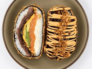 Sushi Burger łosoś-tuńczyk cheese