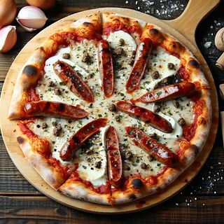 Pizza Salsiccia e tartufo