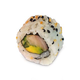 Uramaki ricciola, avocado e cetriolo