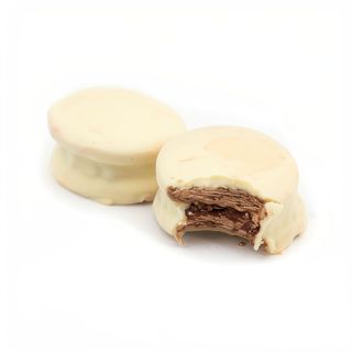 Alfajor Chocolate blanco y nuez