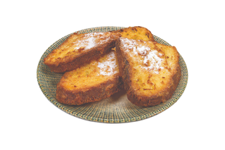 Козуначени пържени филийки с филаделфия шоколад 4бр.