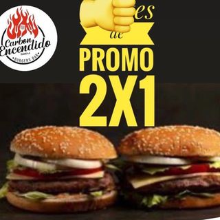 promocion 2x1  burgers