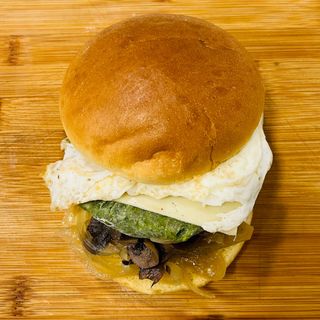 Hamburguesa Vegetariana con champiñones