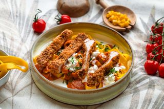 Crispy Chicken Pasta Bowl