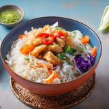 ბრინჯი ხრაშუნა ქათმით