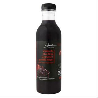 Zumo de Uva, Granada y Grosella Carrefour Botella 75 Cl.