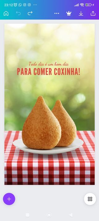 Coxinha de frango com Catupiry 