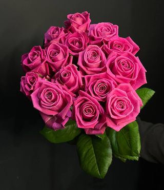 15 троянд Аква під стрічку №38