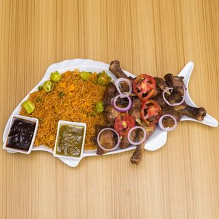 Jollof Rice With Goat Meat