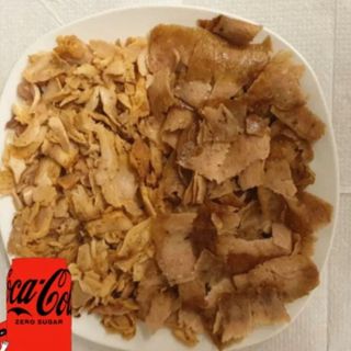 MENU PLATO KEBAB SOLO CARNE CON BEBIDA 