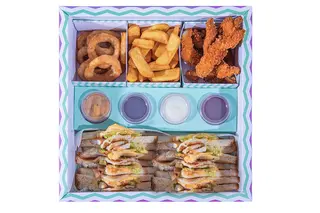 Salty box sandwich