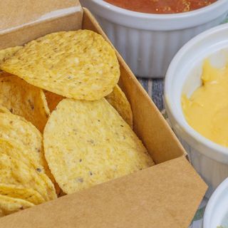 Nachos & Cheddar Fondue homemade