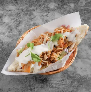 Doner kebab con queso
