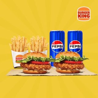 2 Crispy Chicken + 2 Frites+ 2 Pepsi