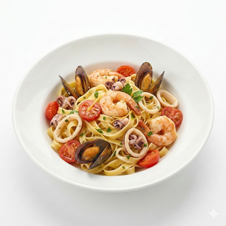 Tagliatelle cu fructe de mare