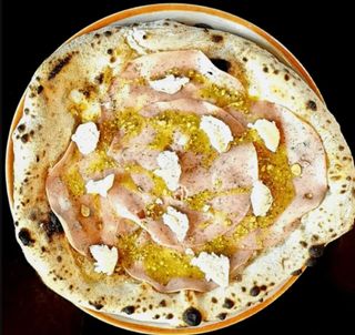 Pizza Mortadela Pistacchio