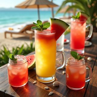 Pineapple watermelon juice 