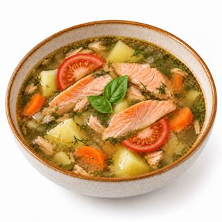 Рибна юшка із сьомги (400/15г)